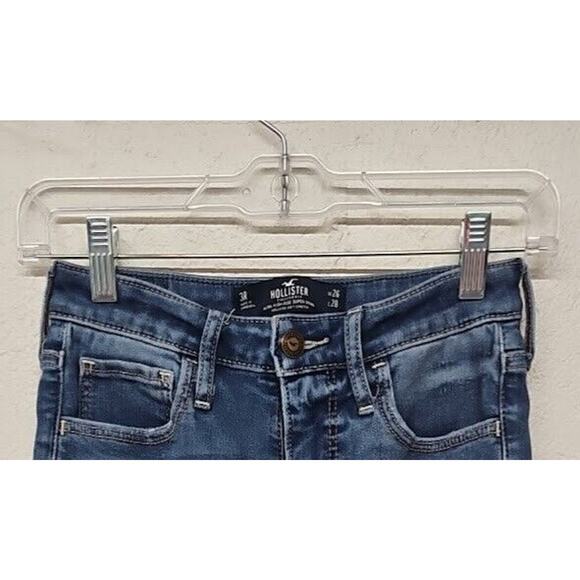 Hollister California Ultra High-Rise Super Skinny Jeans Size 3R Distressed - Picture 3 of 7